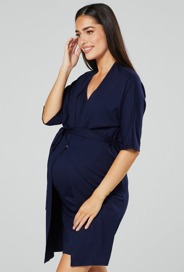 Maternity Nursing ¾  Sleeves Nightgown Nightdress