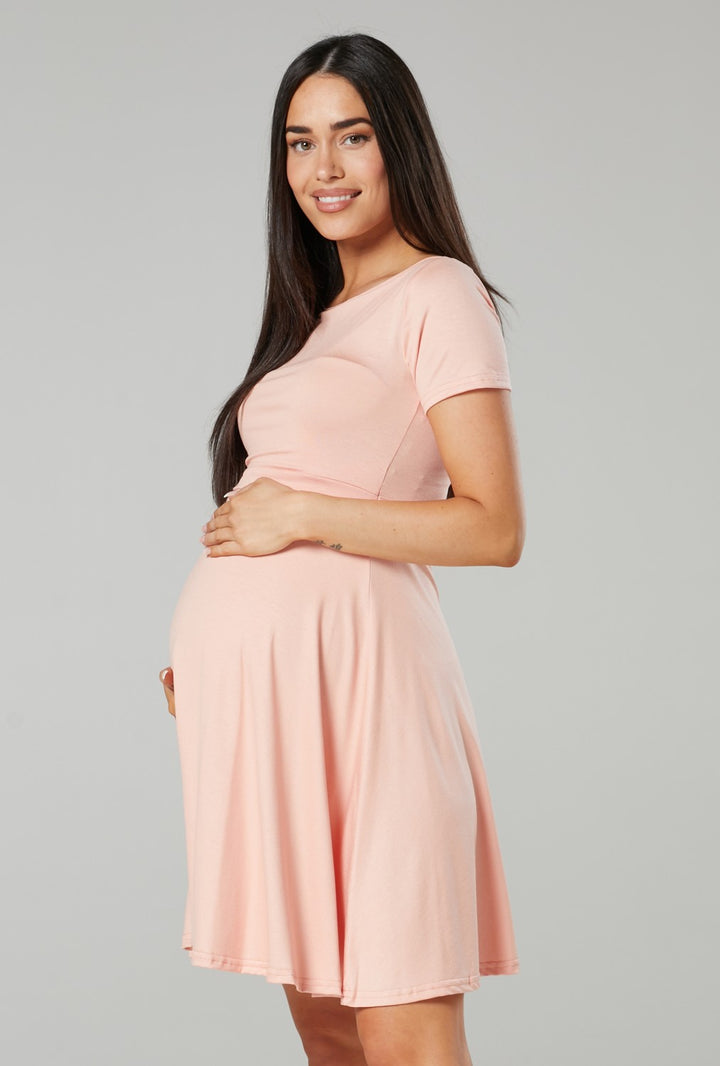 Maternity Summer Nursing Mini Dress