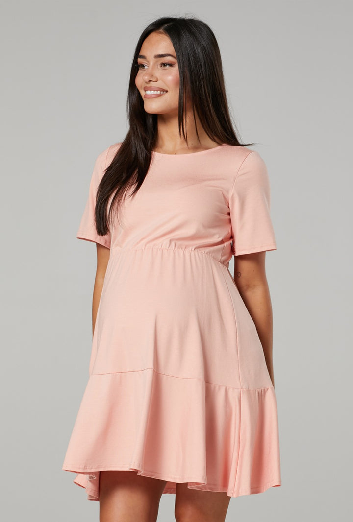 Maternity Smock Jersey Mini Dress