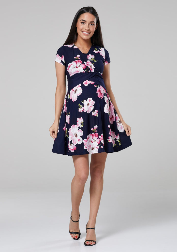 Maternity Flower Print Nursing Sumer Dress