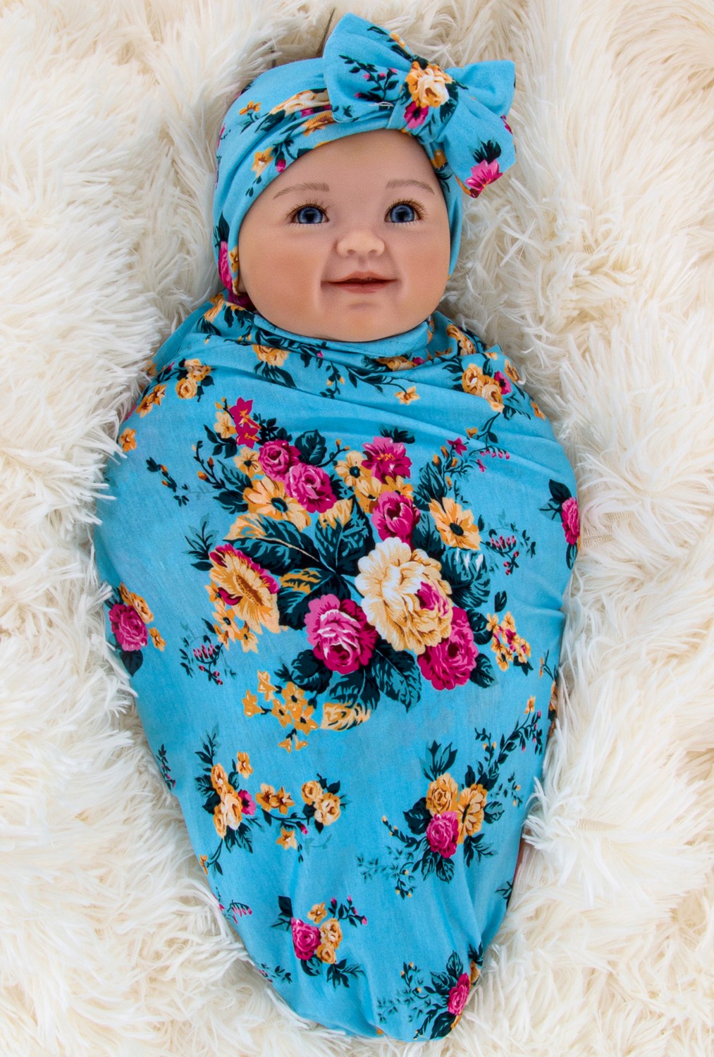 Newborn Accessories Set - Blanket & Headband