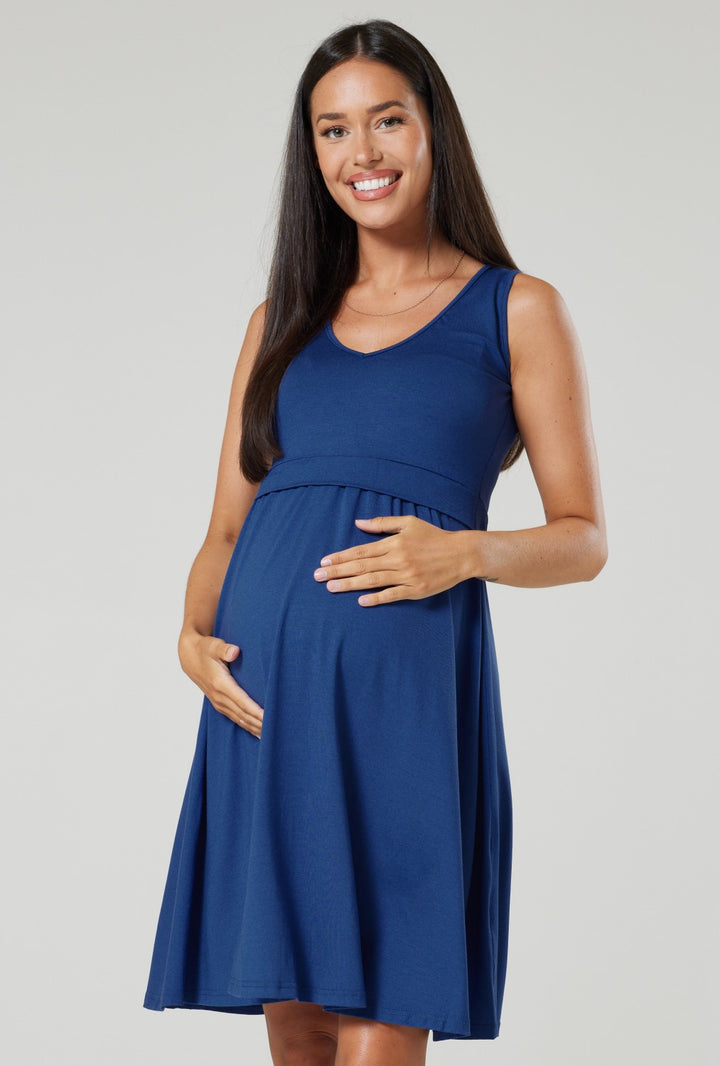 Maternity Summer Nursing Mini Dress