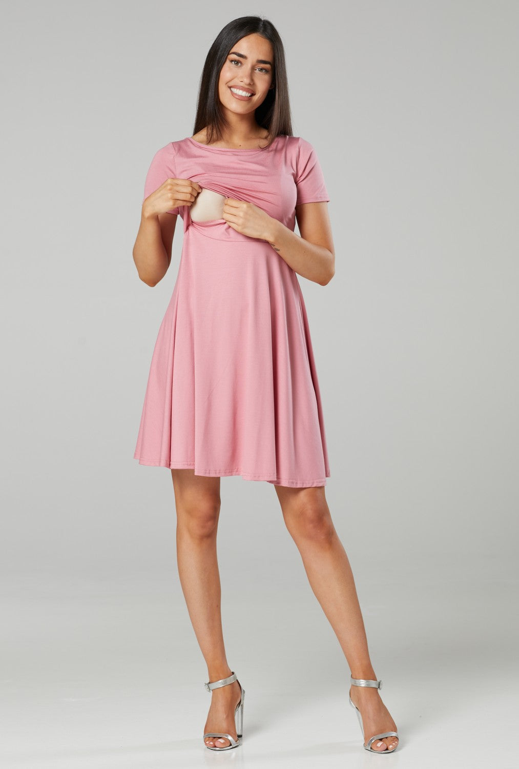 Maternity Summer Nursing Mini Dress