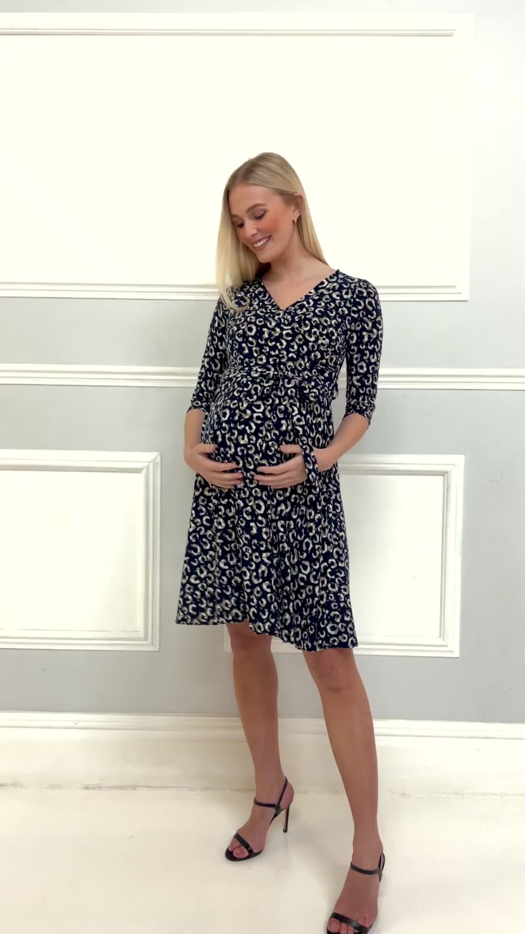 Maternity Nursing Midi Dress