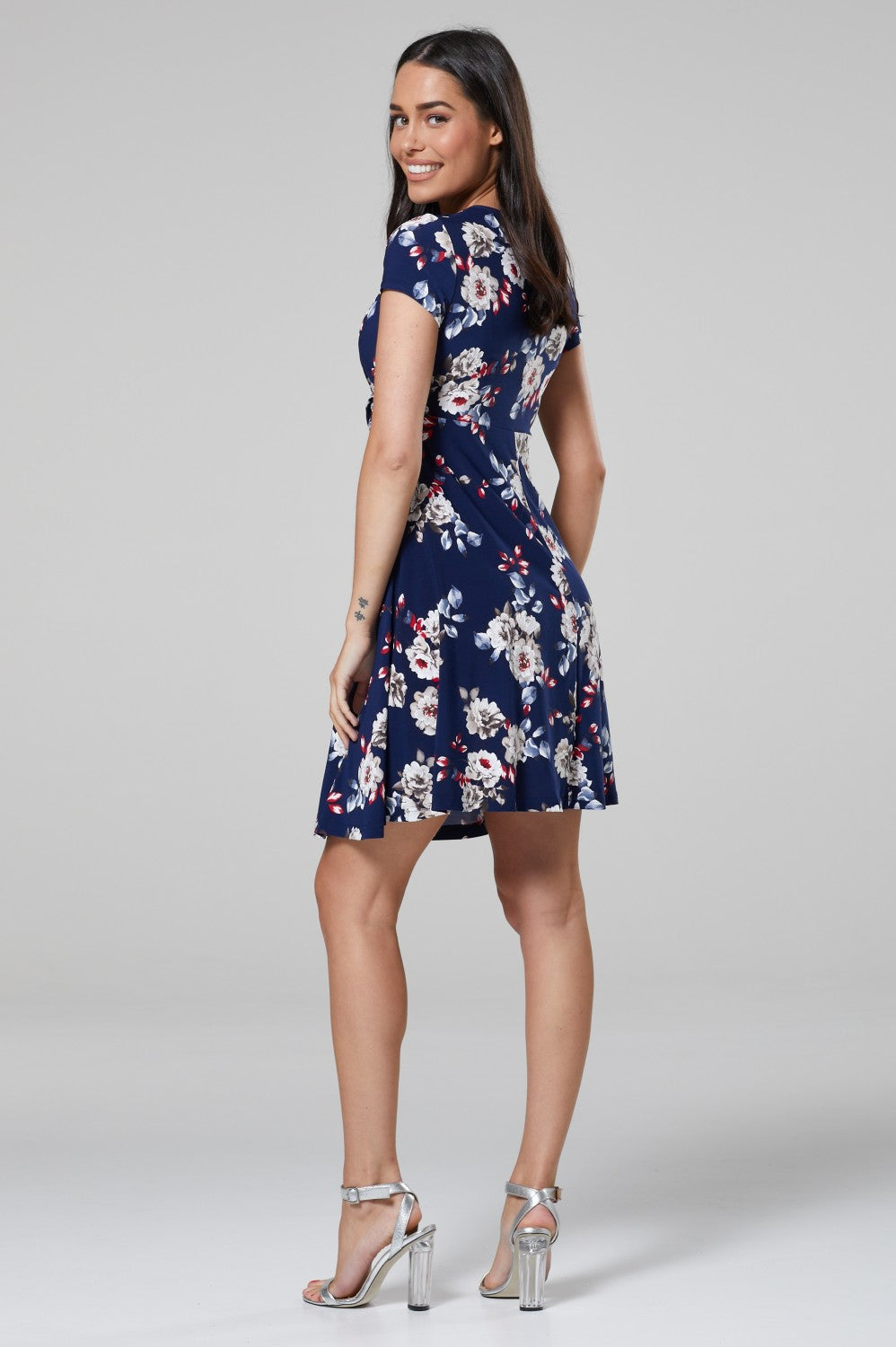 Maternity Flower Print Nursing Sumer Dress