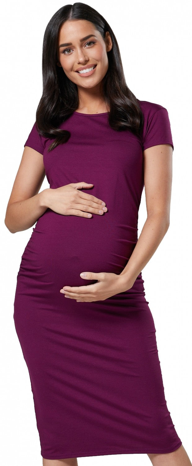 Maternity Bodycon Midi Dress