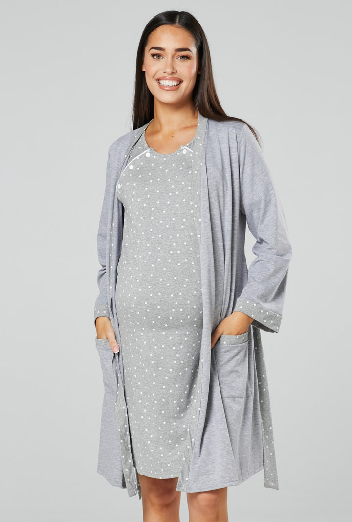 Maternity Matching Night Robe