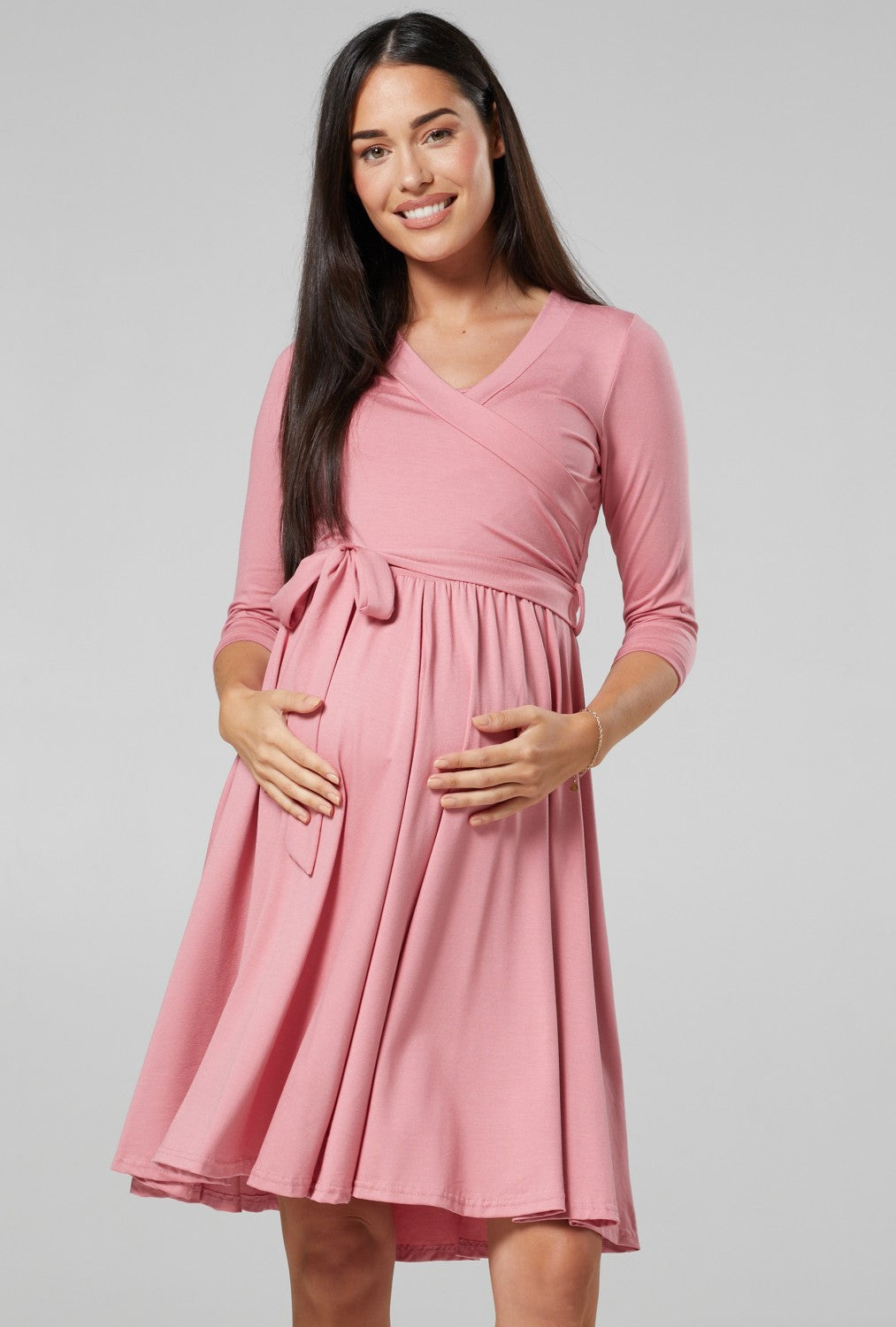 Maternity Wrap Jersey Nursing Dress