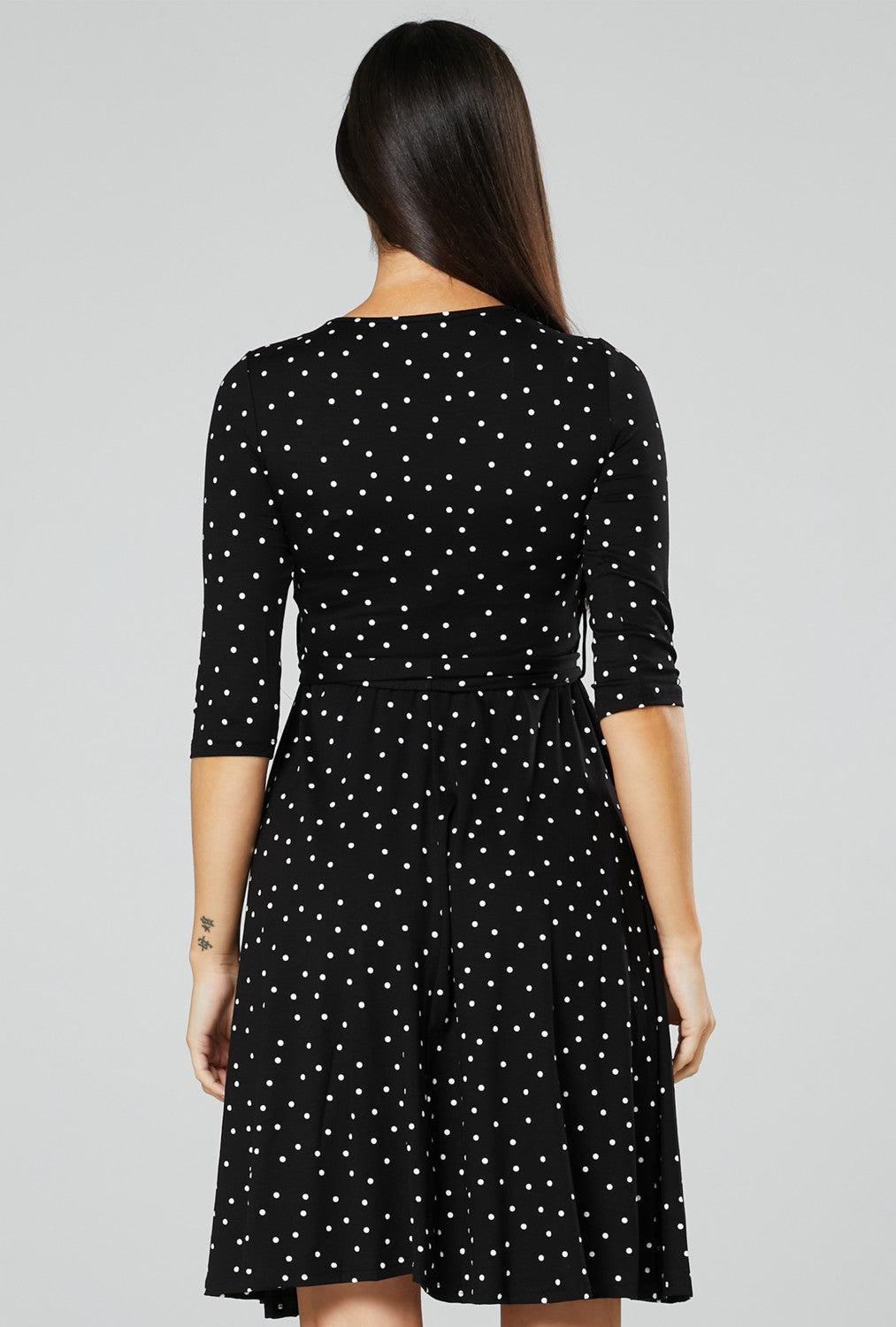 Maternity Wrap Dotted Nursing Dress