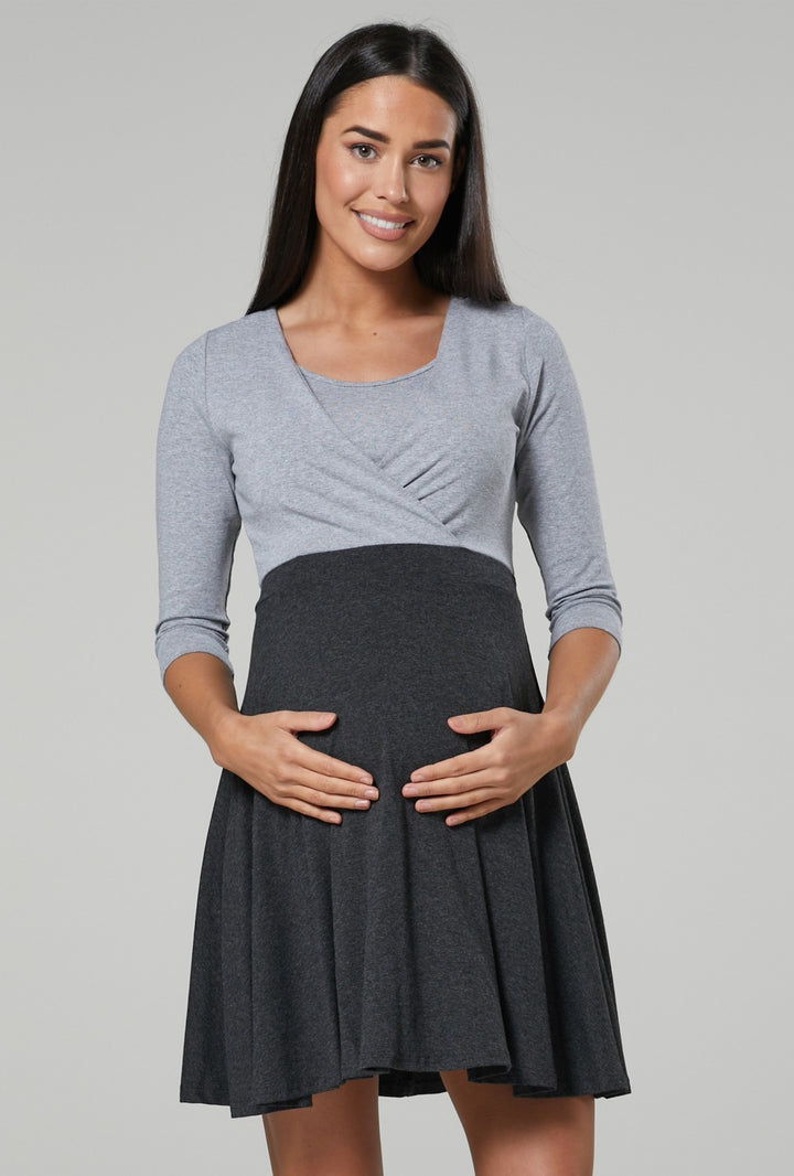 Maternity & Nursing Jersey Mini Dress