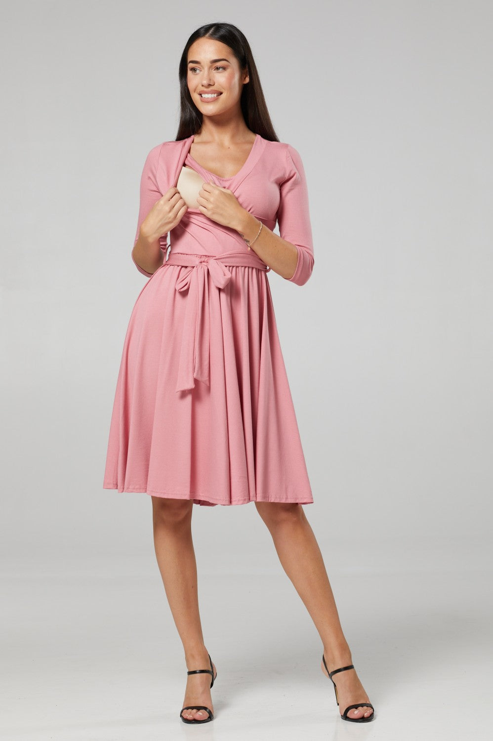 Maternity Wrap Jersey Nursing Dress