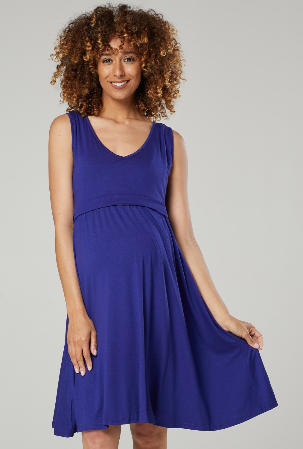 Maternity Summer Nursing Mini Dress