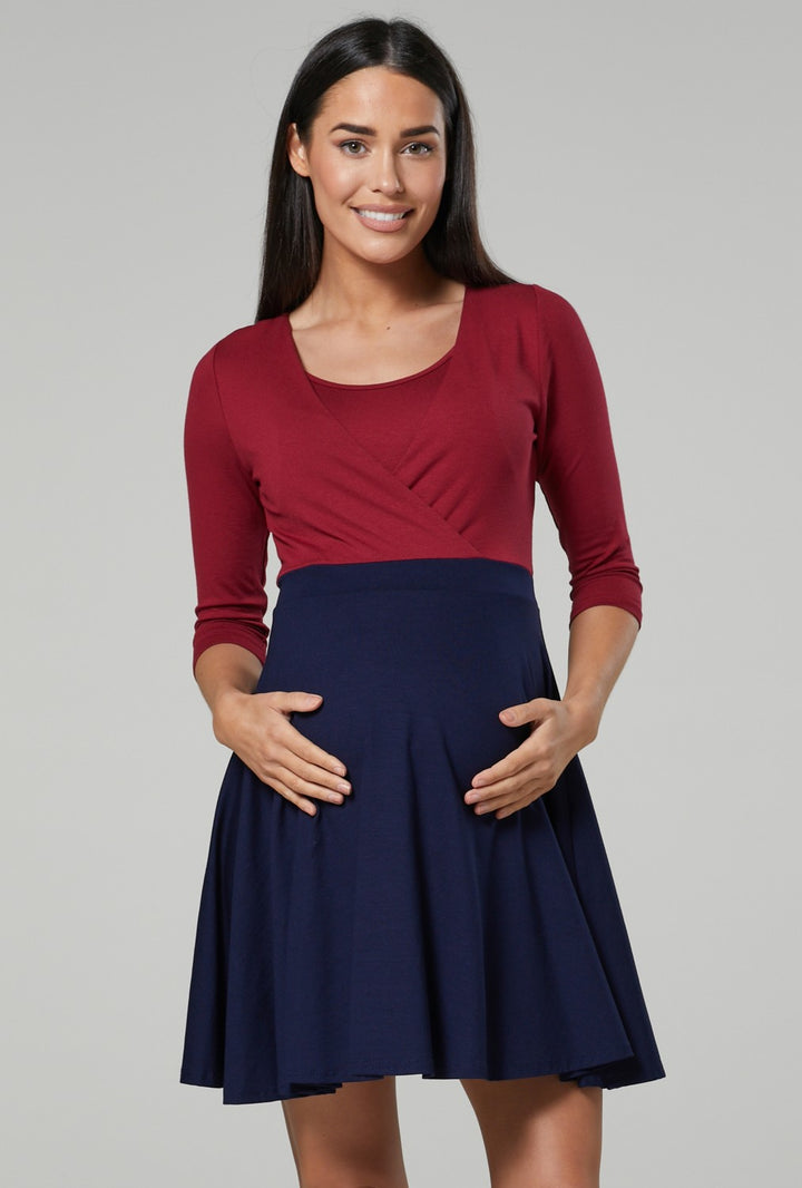 Maternity & Nursing Jersey Mini Dress
