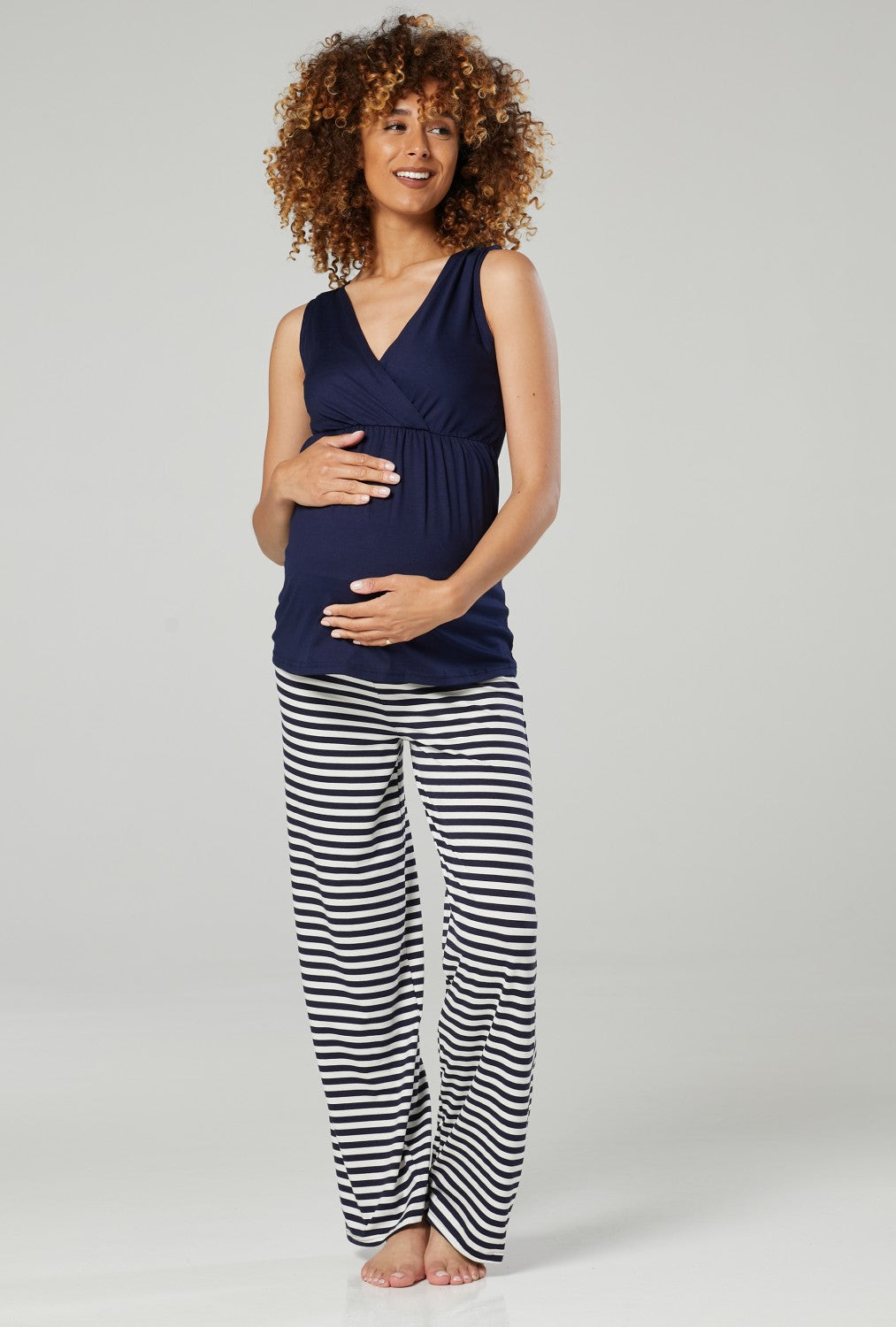 Maternity & Nursing Pyjama Set and Baby Set