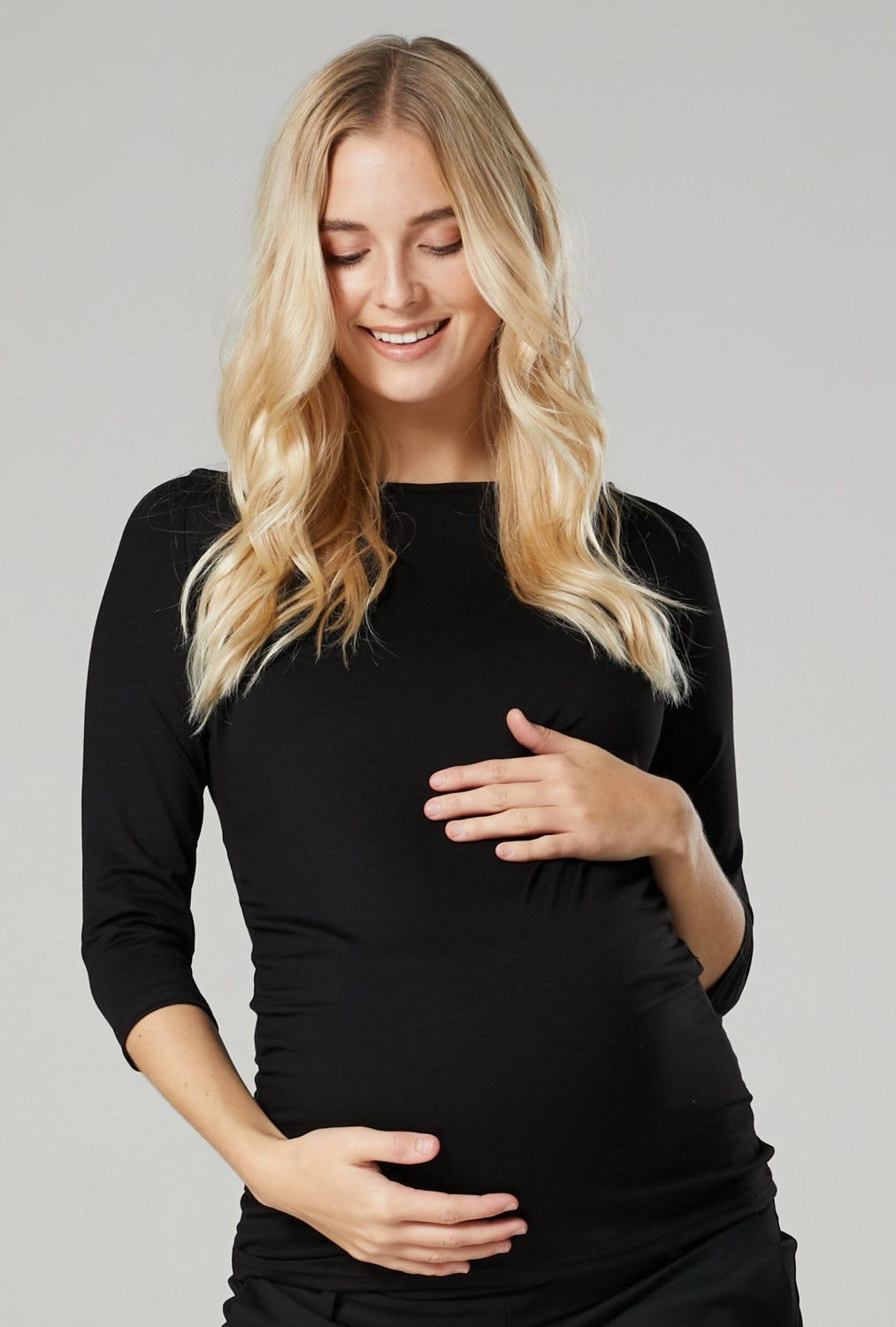 Jersey Maternity Top 3/4 Sleeves