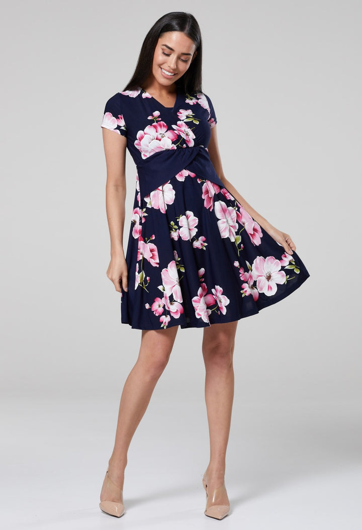 Maternity Flower Print Nursing Sumer Dress