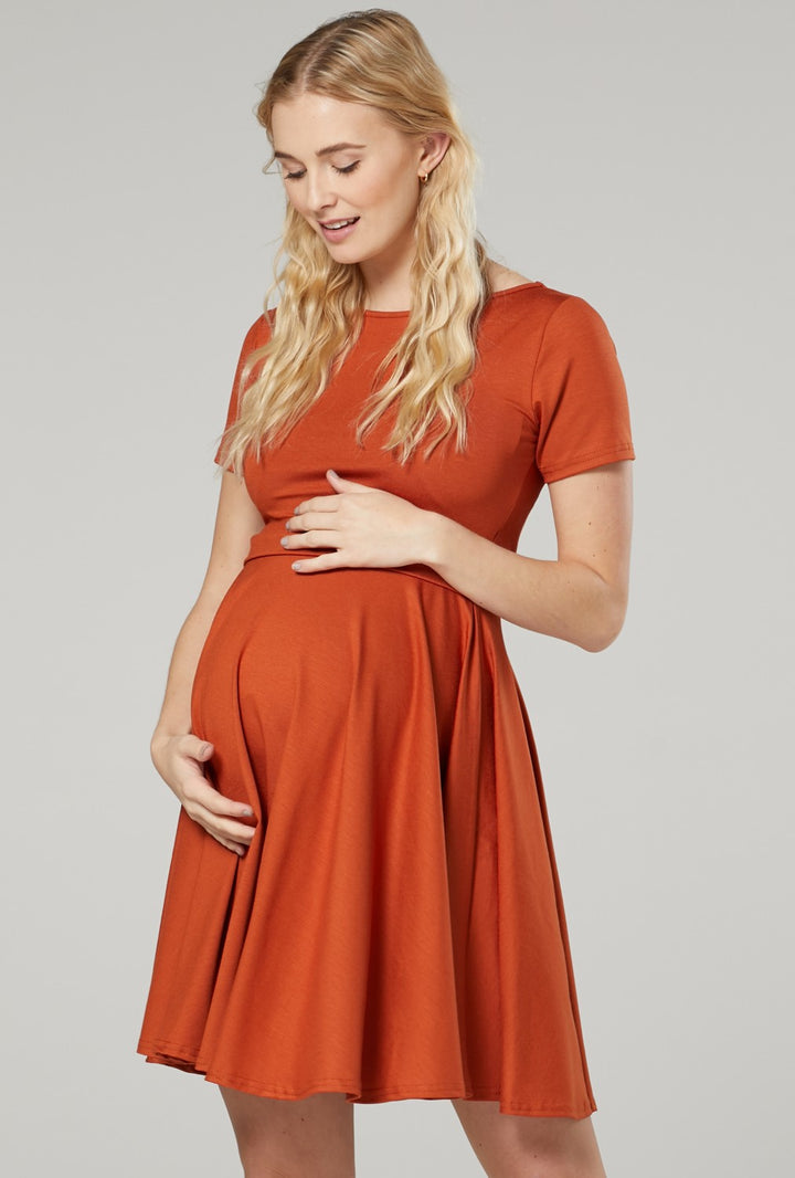 Maternity Summer Nursing Mini Dress