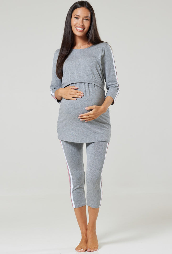 Maternity Nursing Printed Pyjama Set