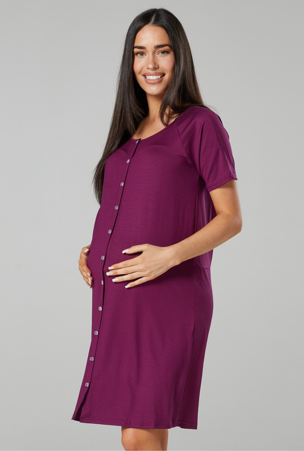 Maternity Breastfeeding Nightdress for Labour 2-pack – Happy Mama