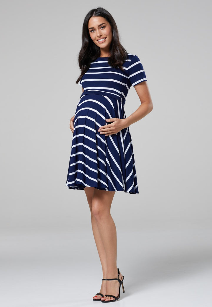 Maternity Skater Summer Nursing Dress