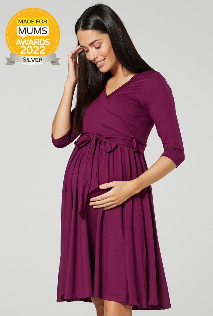Maternity Wrap Jersey Nursing Dress