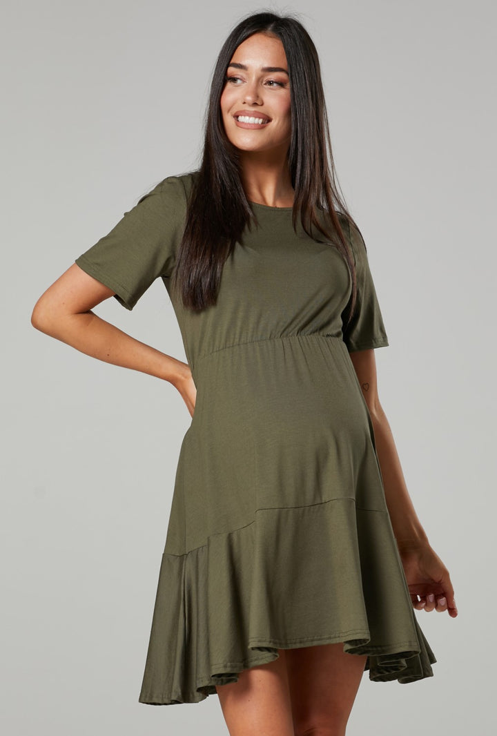 Maternity Smock Jersey Mini Dress