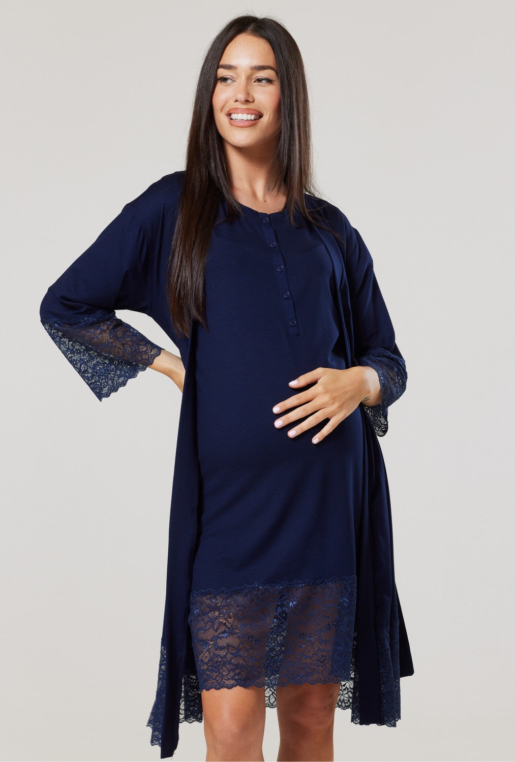Maternity Nursing Nightwear Lace Set