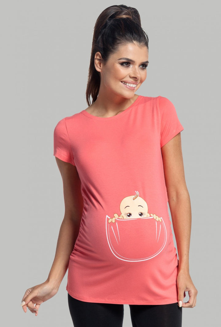 Maternity Slogan Print T-shirt