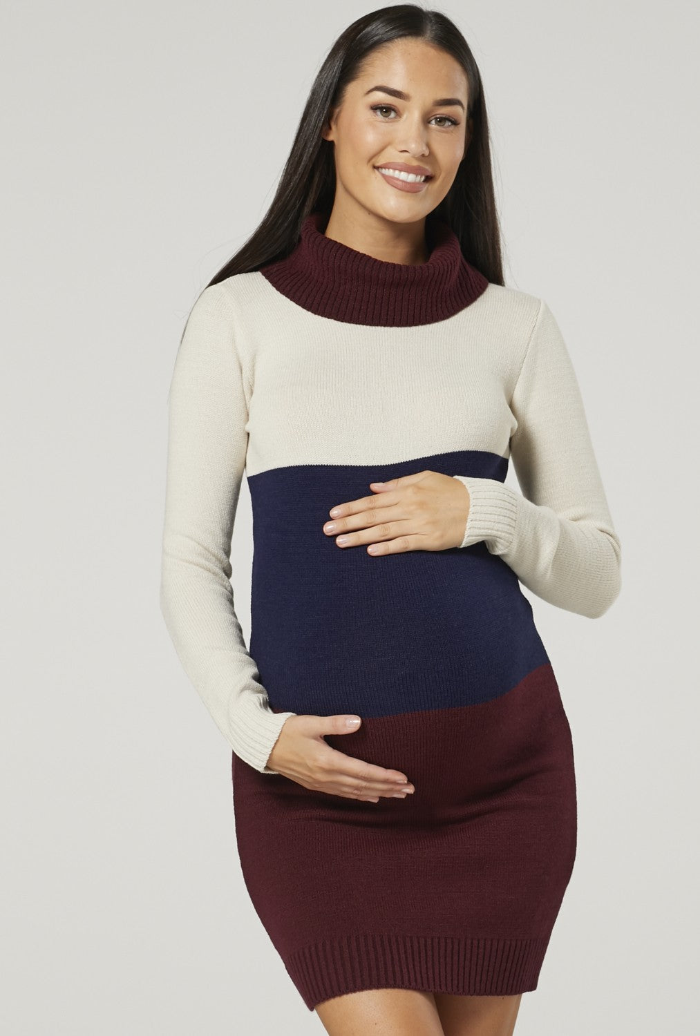 Women’s Maternity Knitted Jumper Dress