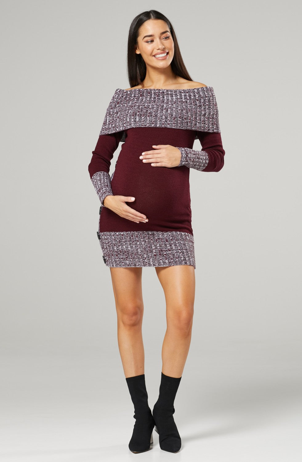 Maternity Knitted Jumper Dress