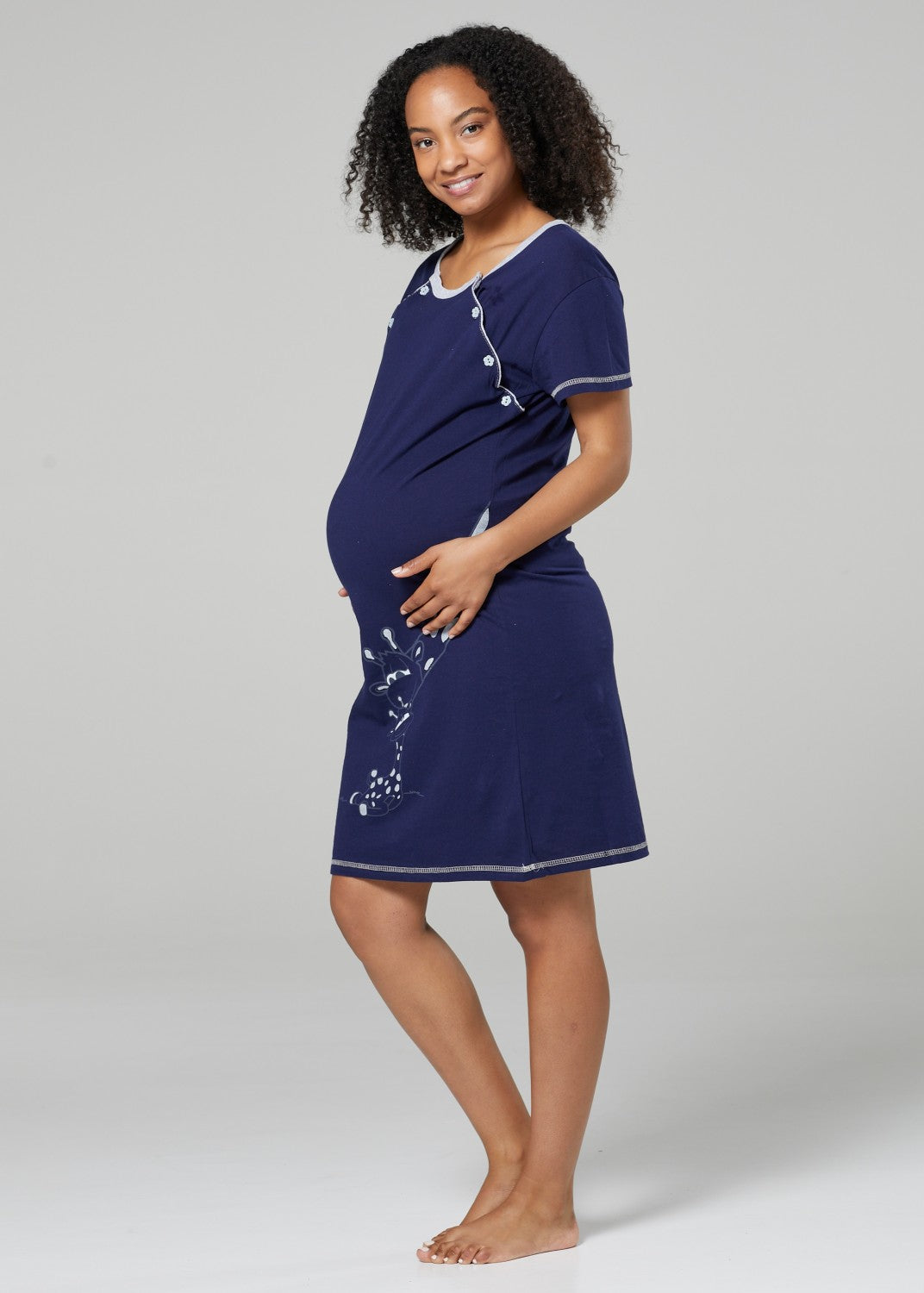 Maternity Nursing Nightdress Robe Set