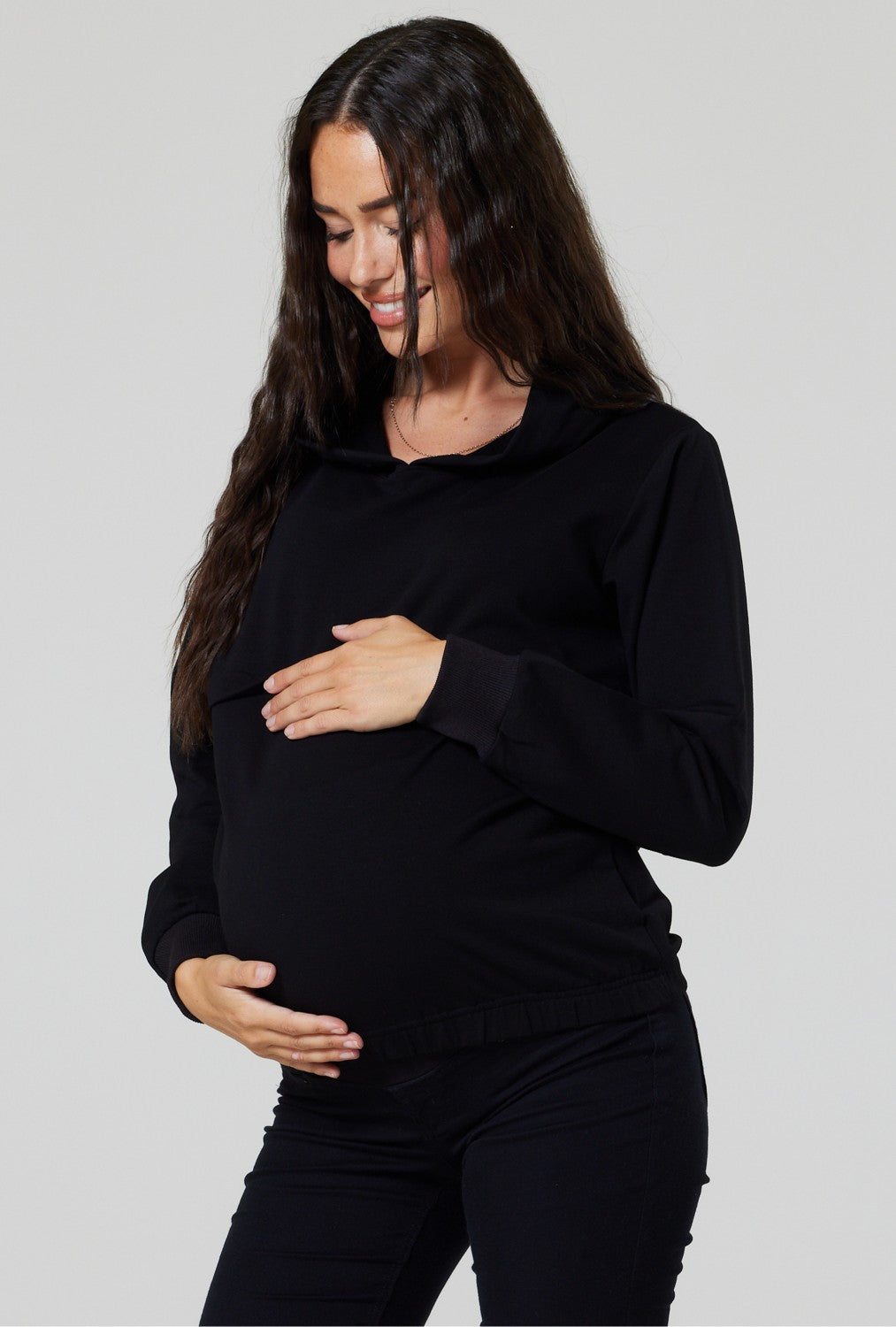 Women's Maternity Bling Hooded Sweatshirt