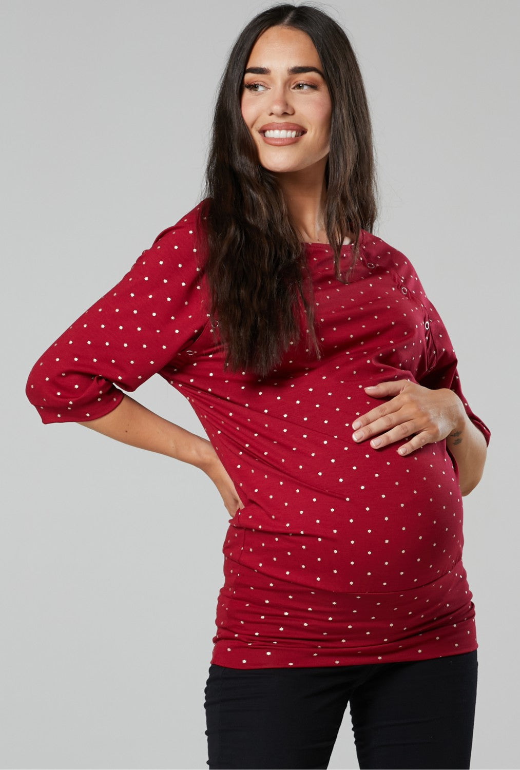 Maternity Nursing Batwing Top