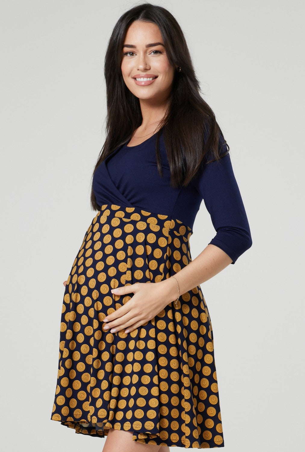 Maternity Nursing Dress Printed