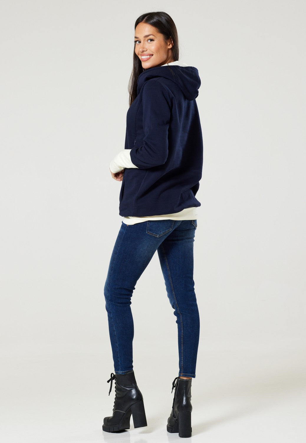 Side zip nursing hoodie sale