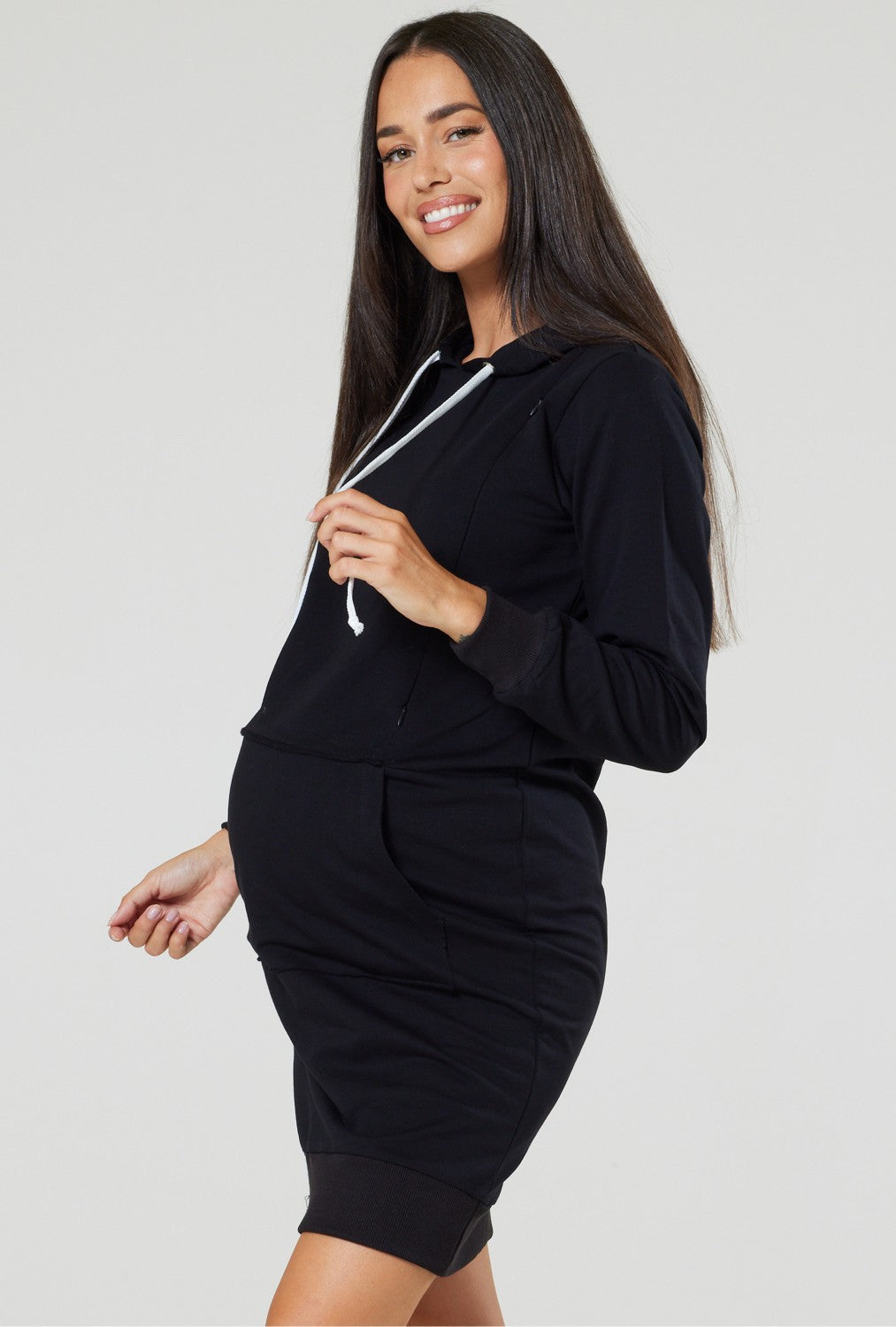 Maternity Nursing BLING Hooded Dress