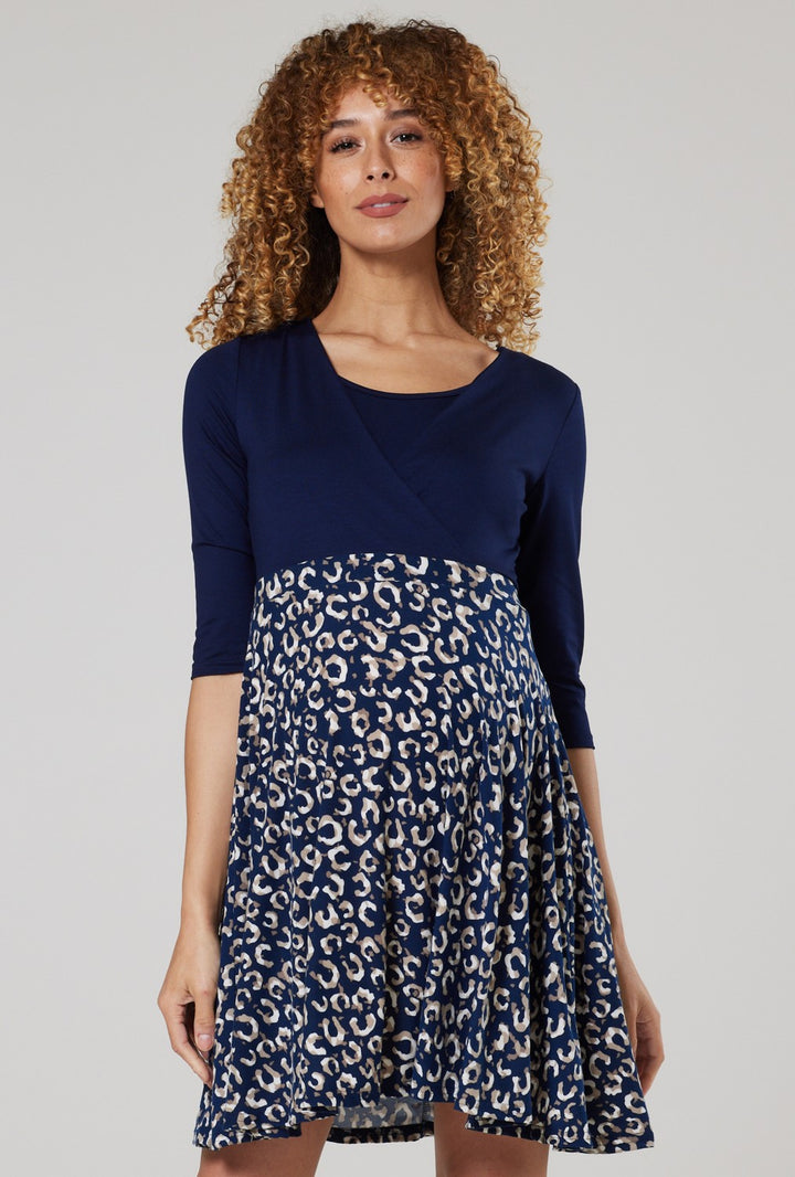 Maternity Nursing Dress Printed