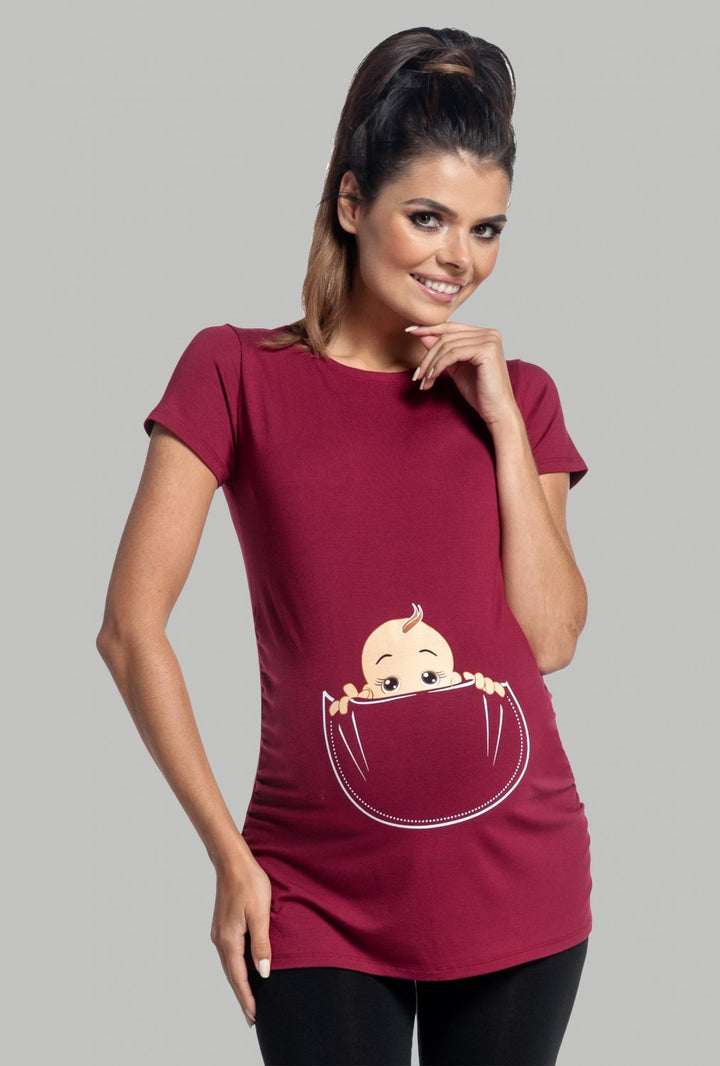 Maternity Slogan Print T-shirt