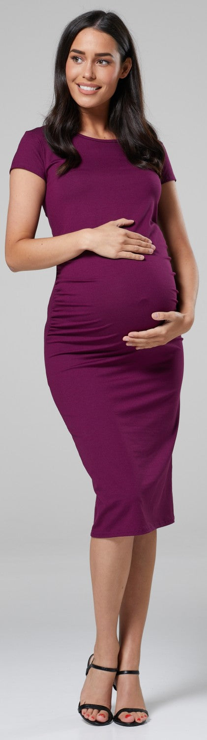 Maternity Bodycon Midi Dress