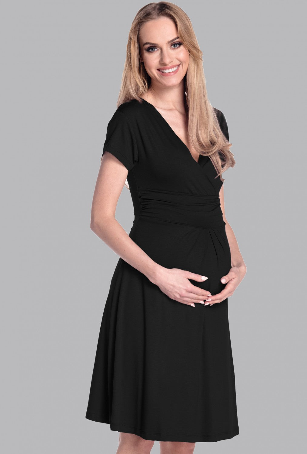 Maternity V-Neck Dress