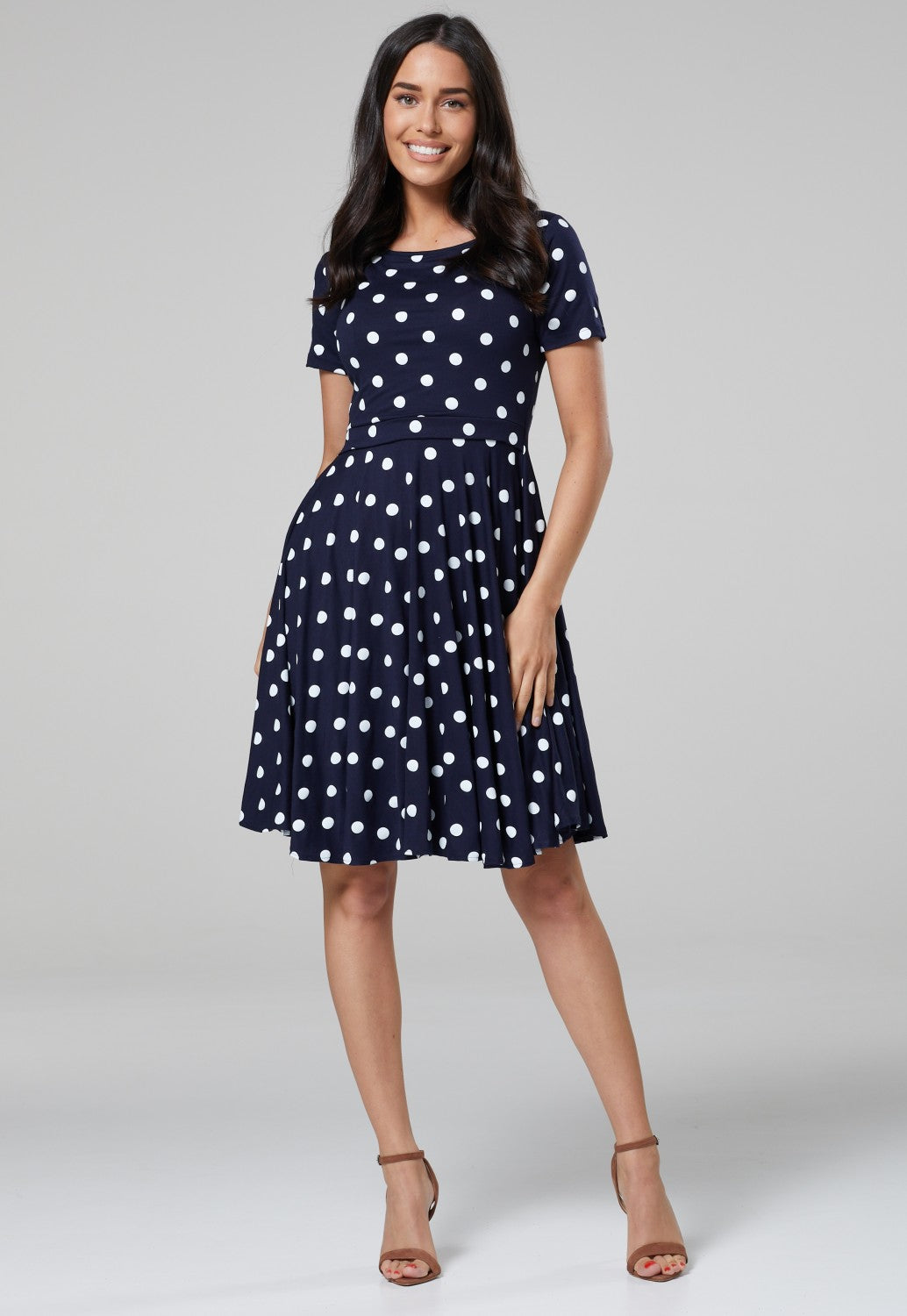 Maternity Summer Nursing Dress in Dots