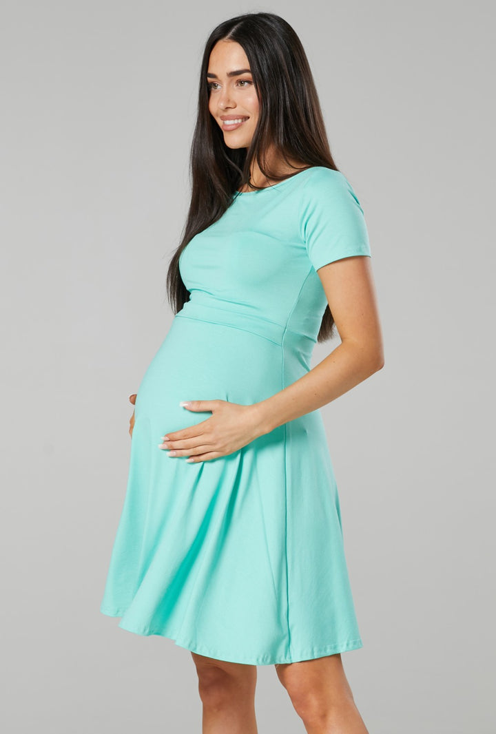 Maternity Summer Nursing Mini Dress