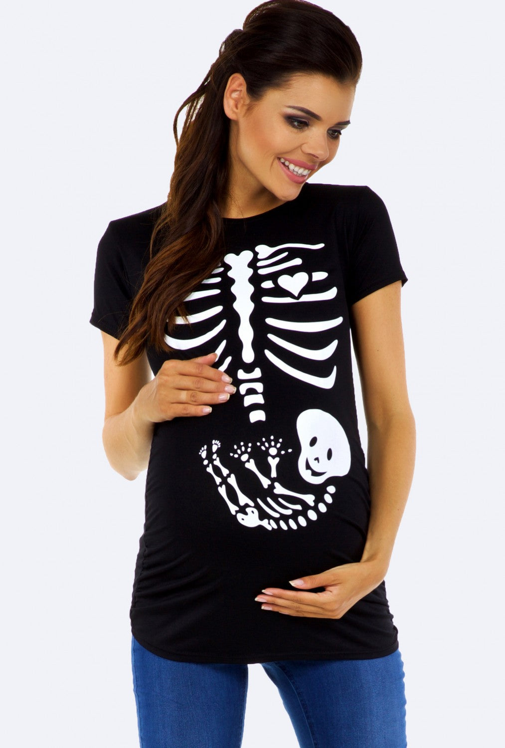 Baby Skeleton Maternity Top