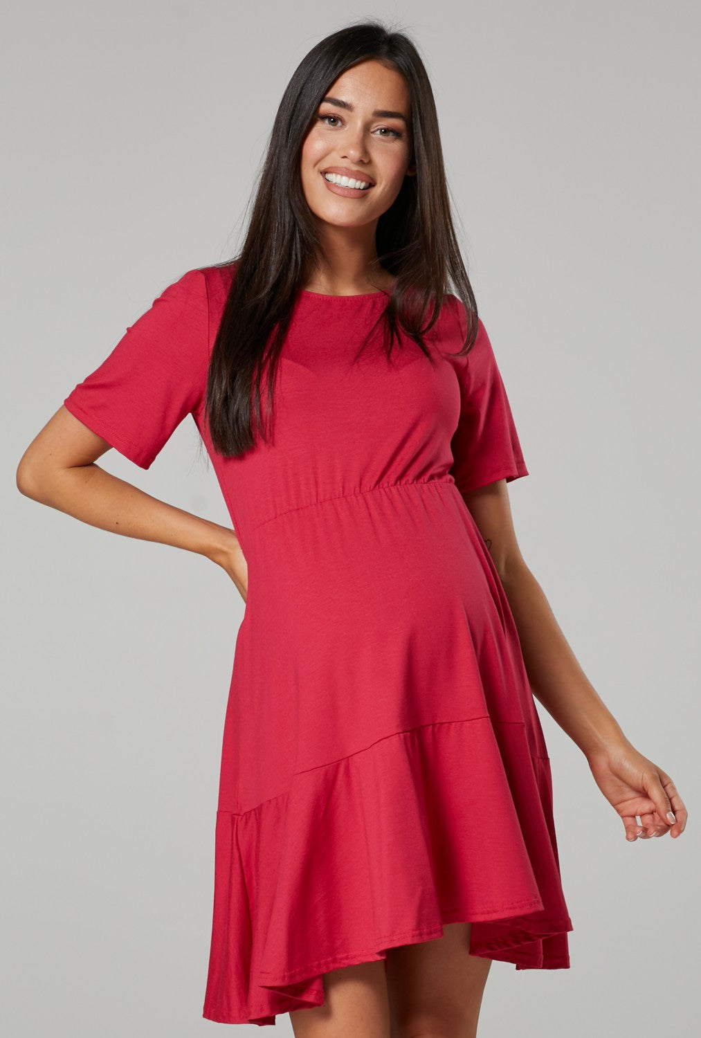 Maternity Smock Jersey Mini Dress