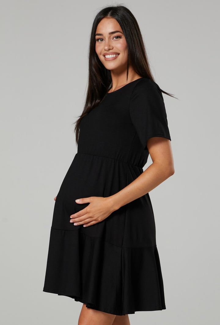 Maternity Smock Jersey Mini Dress