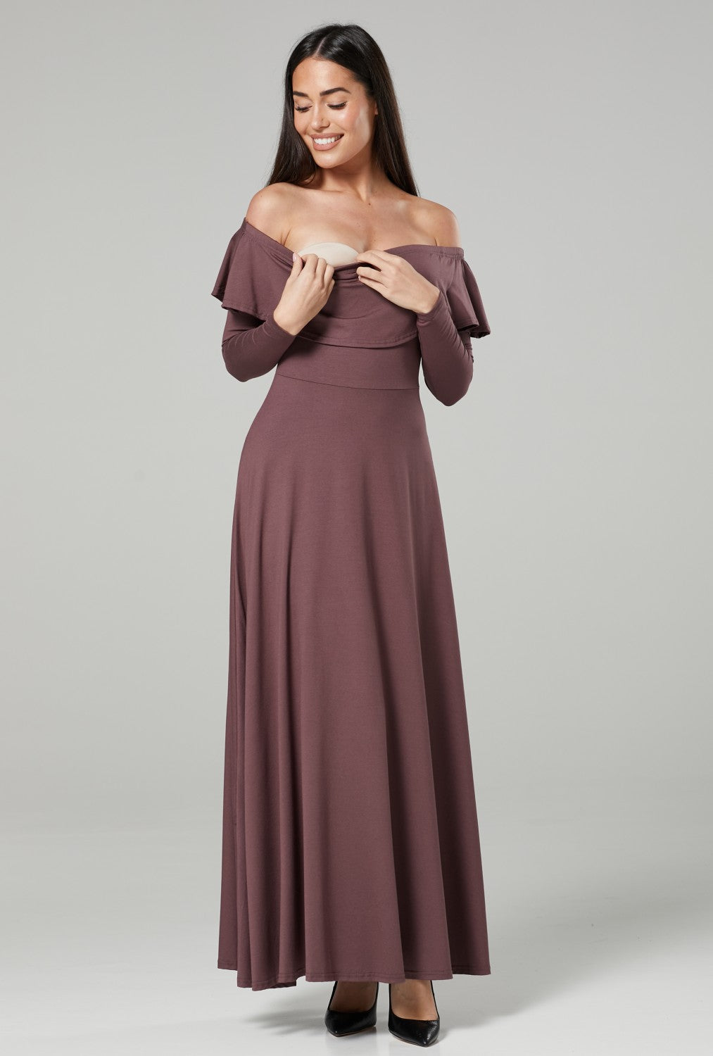 Maternity Nursing Maxi Dress