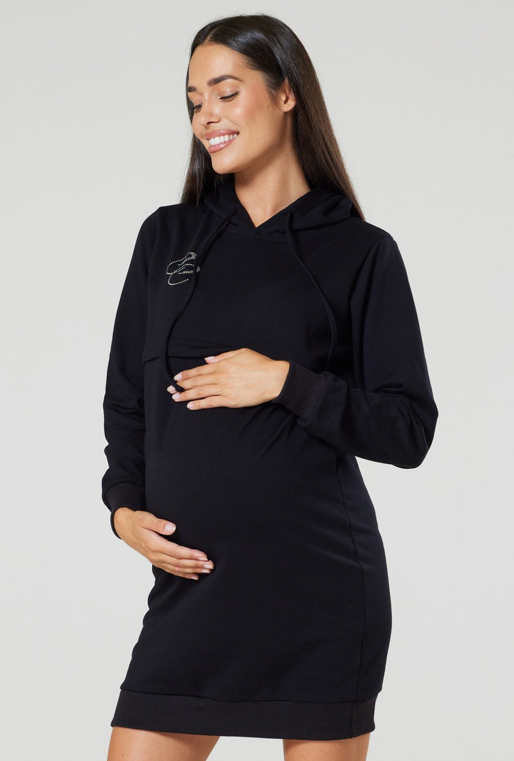 Maternity Nursing BLING Sweatshirt Dress