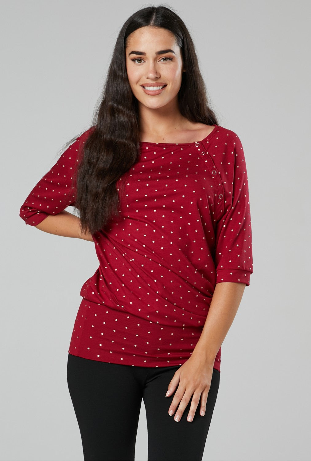 Maternity Nursing Batwing Top