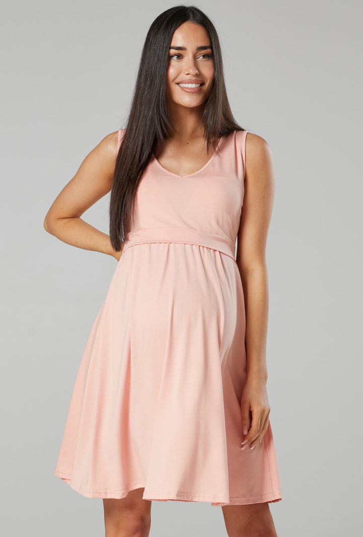 Maternity Summer Nursing Mini Dress