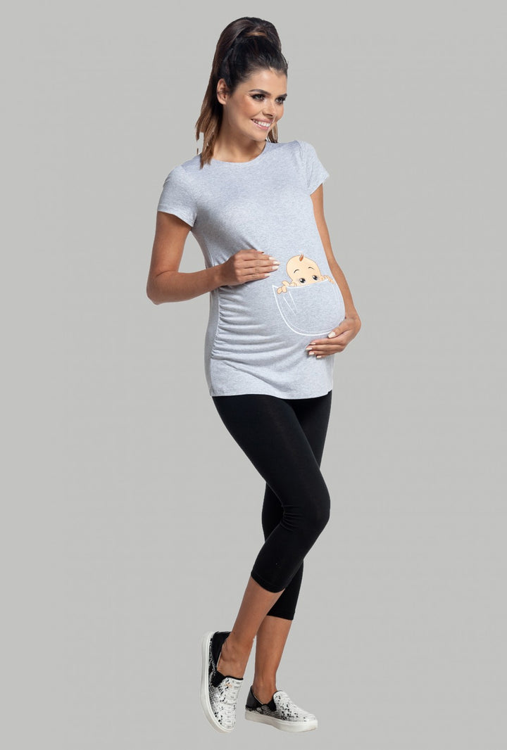 Maternity Slogan Print T-shirt